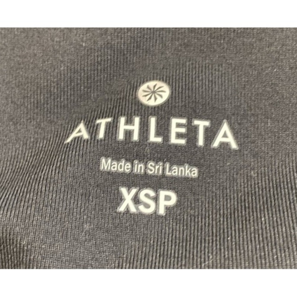 ATHLETA Womens Black Gleam Chaturanga to Town Tights  Petites XS XSP #870859 - Picture 5 of 5